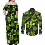 australian-thunder-cricket-couples-matching-off-shoulder-maxi-dress-and-long-sleeve-button-shirts-baeuty-pacific-hibiscus-and-polynesian-pattern