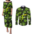 australian-thunder-cricket-couples-matching-puletasi-dress-and-long-sleeve-button-shirts-baeuty-pacific-hibiscus-and-polynesian-pattern