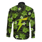 australian-thunder-cricket-long-sleeve-button-shirt-baeuty-pacific-hibiscus-and-polynesian-pattern