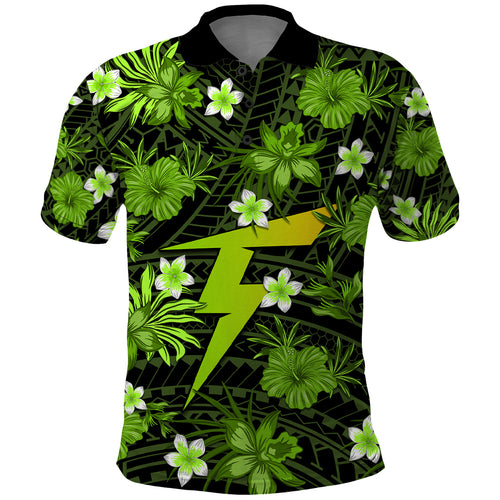 australian-thunder-cricket-polo-shirt-baeuty-pacific-hibiscus-and-polynesian-pattern