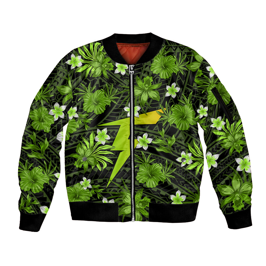 australian-thunder-cricket-sleeve-zip-bomber-jacket-baeuty-pacific-hibiscus-and-polynesian-pattern