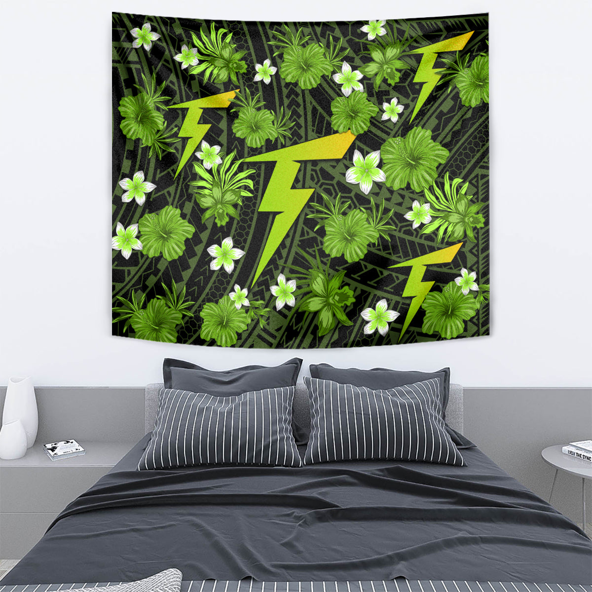 australian-thunder-cricket-tapestry-baeuty-pacific-hibiscus-and-polynesian-pattern