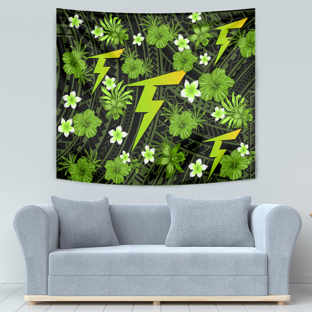 australian-thunder-cricket-tapestry-baeuty-pacific-hibiscus-and-polynesian-pattern