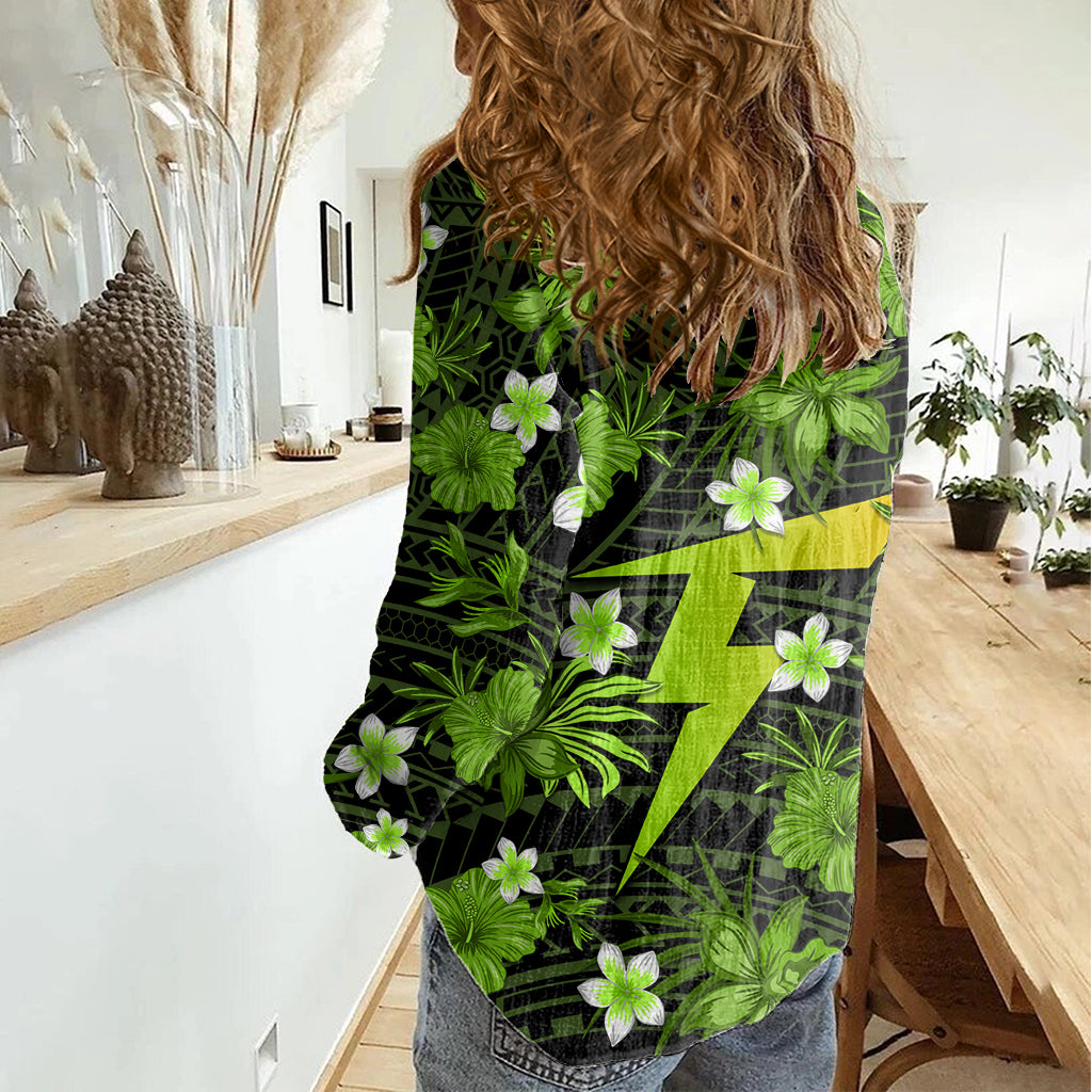 australian-thunder-cricket-women-casual-shirt-baeuty-pacific-hibiscus-and-polynesian-pattern