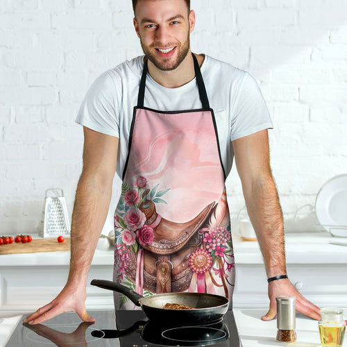Melbourne Horse Floral Saddle Apron Pink Rose With Waxflower Flowers