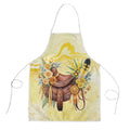 Melbourne Horse Floral Saddle Apron Yellow Rose With Wattle Flowers