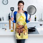 Melbourne Horse Floral Saddle Apron Yellow Rose With Wattle Flowers
