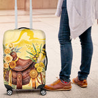 Melbourne Horse Floral Saddle Luggage Cover Yellow Rose With Wattle Flowers