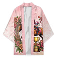 Melbourne Horse Race Kimono Aussie Floral Horseshoe Pink Rose