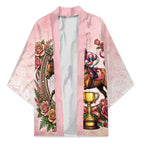 Melbourne Horse Race Kimono Aussie Floral Horseshoe Pink Rose