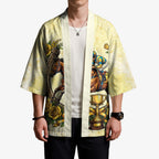 Melbourne Horse Race Kimono Aussie Floral Horseshoe Yellow Rose