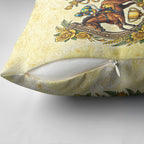 Melbourne Horse Race Pillow Cover Aussie Floral Horseshoe Yellow Rose