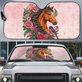 Melbourne Horse Pink Rose Wreath Auto Sun Shade Aussie Galah Cockatoo and Pink Robin