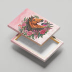 Melbourne Horse Pink Rose Wreath Canvas Wall Art Aussie Galah Cockatoo and Pink Robin