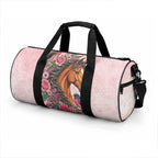 Melbourne Horse Pink Rose Wreath Duffle Bag Aussie Galah Cockatoo and Pink Robin