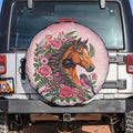 Melbourne Horse Pink Rose Wreath Spare Tire Cover Aussie Galah Cockatoo and Pink Robin