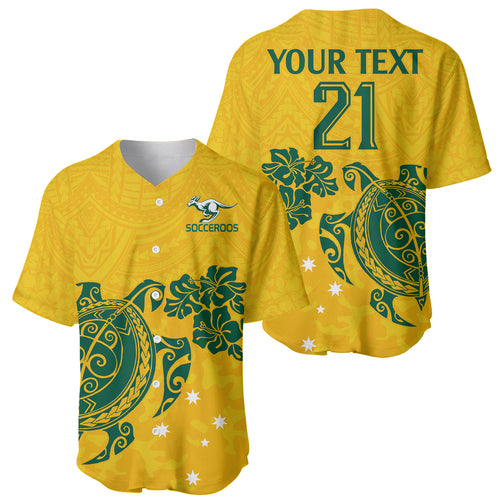 custom-australia-soccer-baseball-jersey-socceroos-hibiscus-and-turtle-with-polynesian-pattern