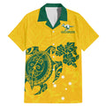 custom-australia-soccer-family-matching-mermaid-dress-and-hawaiian-shirt-socceroos-hibiscus-and-turtle-with-polynesian-pattern