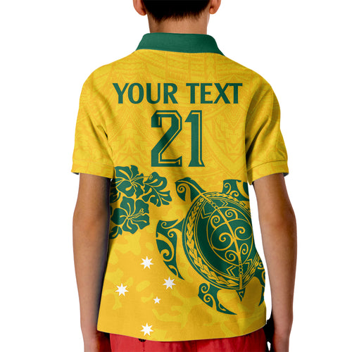custom-australia-soccer-kid-polo-shirt-socceroos-hibiscus-and-turtle-with-polynesian-pattern