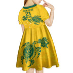 custom-australia-soccer-kid-short-sleeve-dress-socceroos-hibiscus-and-turtle-with-polynesian-pattern