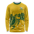 custom-australia-soccer-long-sleeve-shirt-socceroos-hibiscus-and-turtle-with-polynesian-pattern