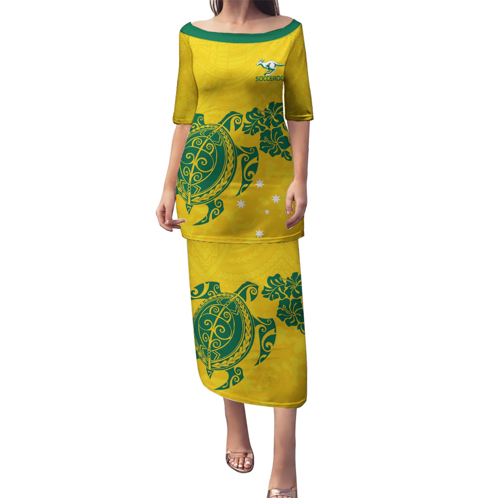 custom-australia-soccer-puletasi-socceroos-hibiscus-and-turtle-with-polynesian-pattern
