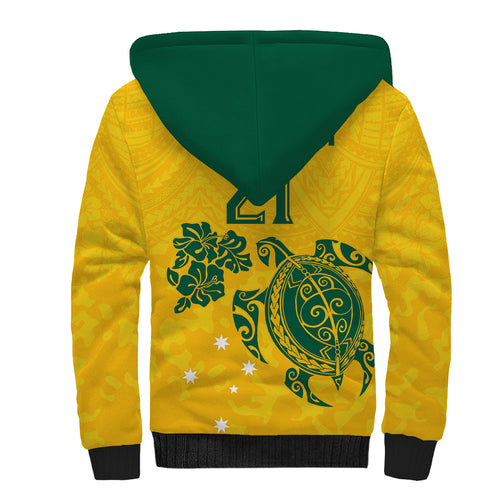 custom-australia-soccer-sherpa-hoodie-socceroos-hibiscus-and-turtle-with-polynesian-pattern