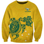 custom-australia-soccer-sweatshirt-socceroos-hibiscus-and-turtle-with-polynesian-pattern