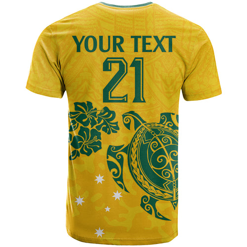 custom-australia-soccer-t-shirt-socceroos-hibiscus-and-turtle-with-polynesian-pattern