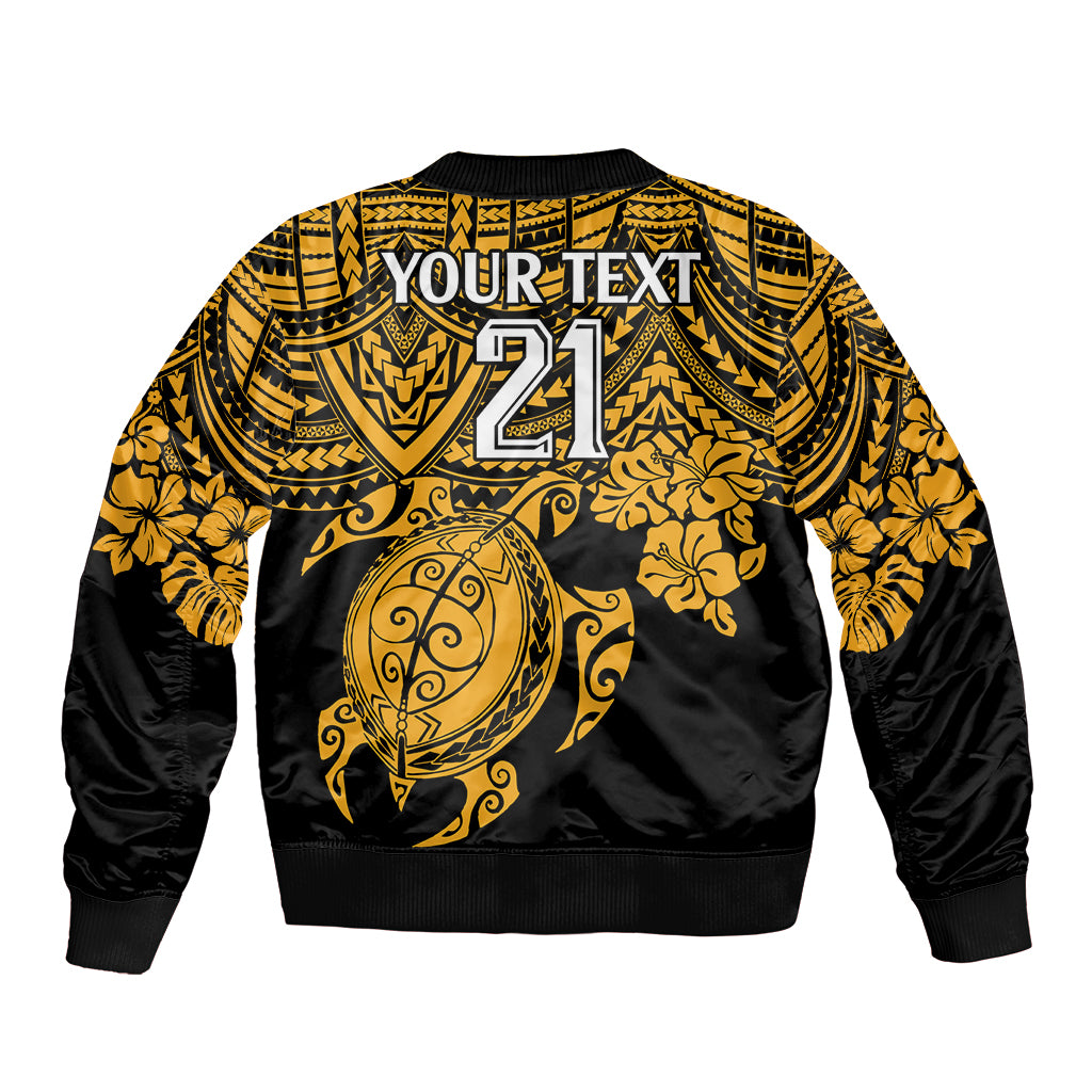 custom-australia-matildas-bomber-jacket-hibiscus-and-turtle-with-polynesian-pattern