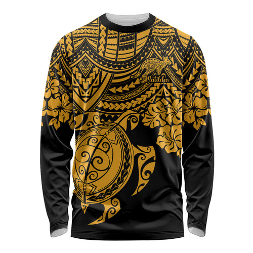 custom-australia-matildas-long-sleeve-shirt-hibiscus-and-turtle-with-polynesian-pattern