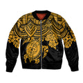 custom-australia-matildas-sleeve-zip-bomber-jacket-hibiscus-and-turtle-with-polynesian-pattern