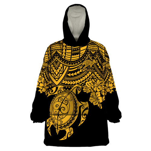 custom-australia-matildas-wearable-blanket-hoodie-hibiscus-and-turtle-with-polynesian-pattern