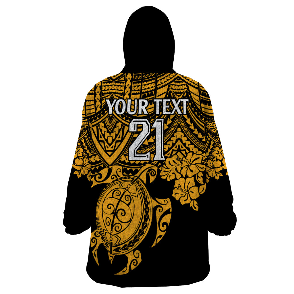 custom-australia-matildas-wearable-blanket-hoodie-hibiscus-and-turtle-with-polynesian-pattern