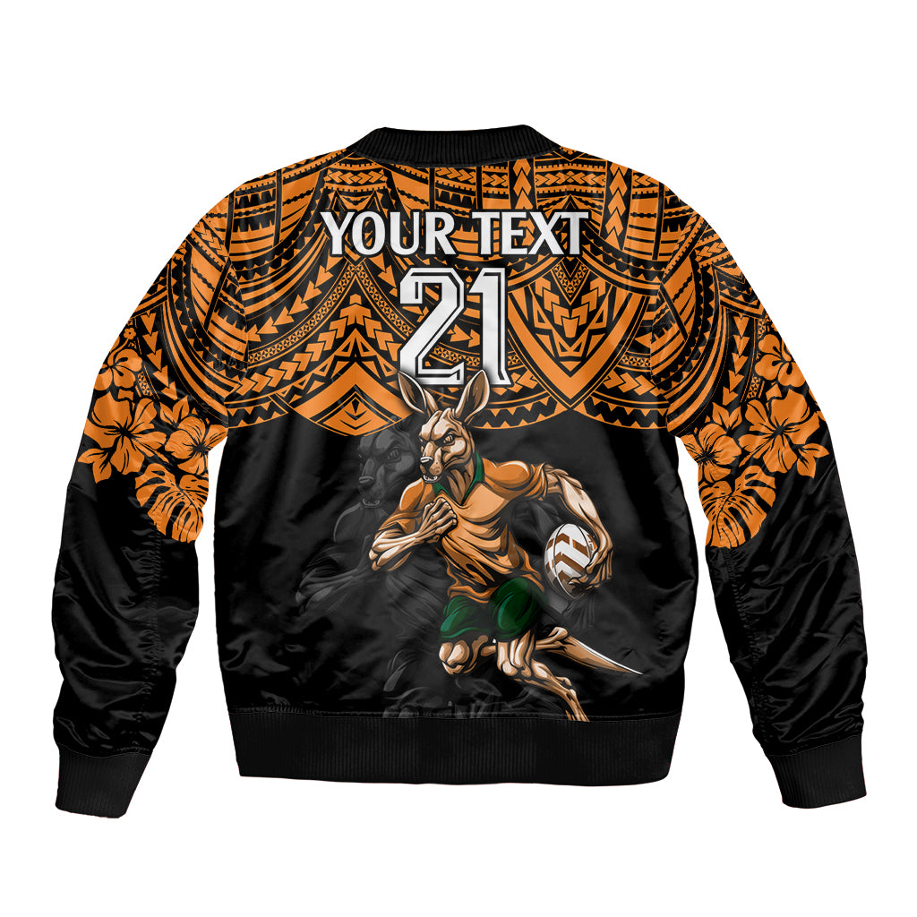 cusrom-australia-wallabies-rugby-bomber-jacket-hibiscus-and-turtle-with-polynesian-pattern