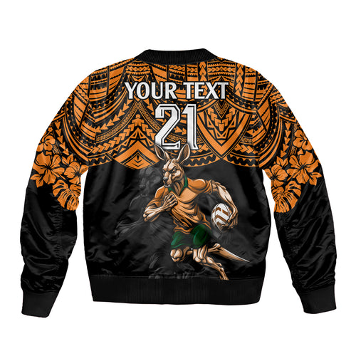 cusrom-australia-wallabies-rugby-bomber-jacket-hibiscus-and-turtle-with-polynesian-pattern