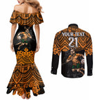 cusrom-australia-wallabies-rugby-couples-matching-mermaid-dress-and-long-sleeve-button-shirt-hibiscus-and-turtle-with-polynesian-pattern