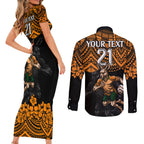 cusrom-australia-wallabies-rugby-couples-matching-short-sleeve-bodycon-dress-and-long-sleeve-button-shirt-hibiscus-and-turtle-with-polynesian-pattern