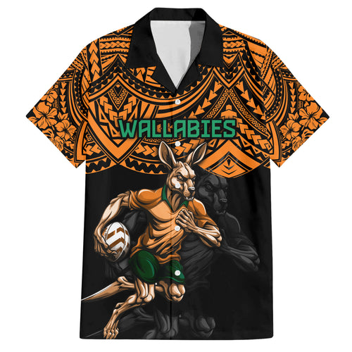 cusrom-australia-wallabies-rugby-hawaiian-shirt-hibiscus-and-turtle-with-polynesian-pattern