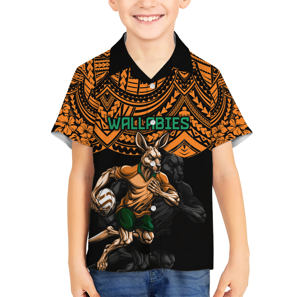 cusrom-australia-wallabies-rugby-hawaiian-shirt-hibiscus-and-turtle-with-polynesian-pattern