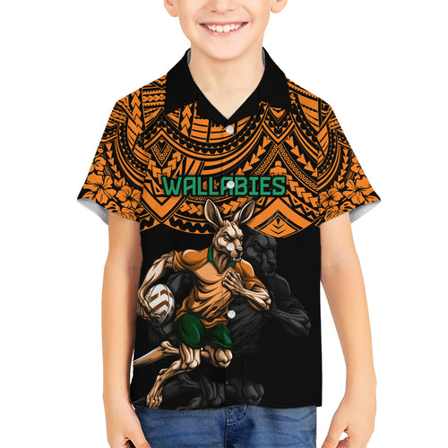 cusrom-australia-wallabies-rugby-kid-hawaiian-shirt-hibiscus-and-turtle-with-polynesian-pattern