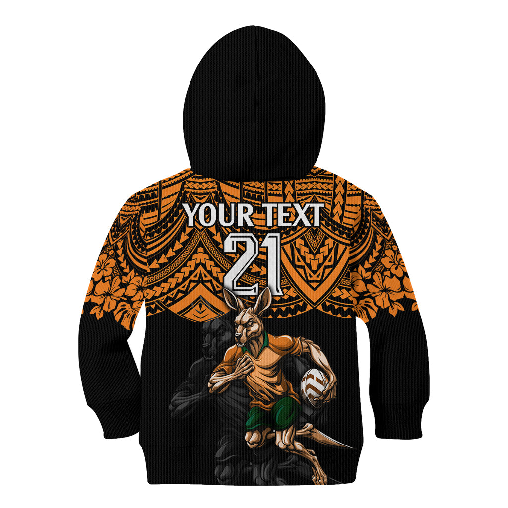 cusrom-australia-wallabies-rugby-kid-hoodie-hibiscus-and-turtle-with-polynesian-pattern