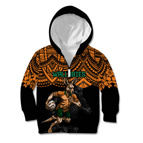 cusrom-australia-wallabies-rugby-kid-hoodie-hibiscus-and-turtle-with-polynesian-pattern