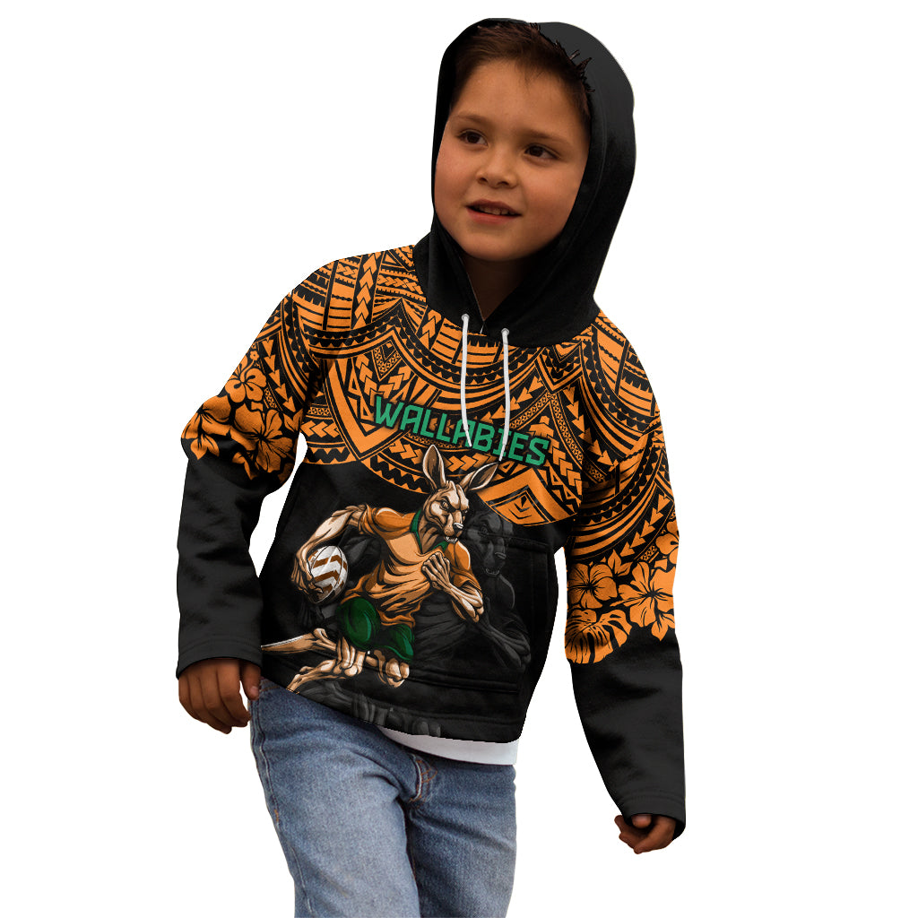 cusrom-australia-wallabies-rugby-kid-hoodie-hibiscus-and-turtle-with-polynesian-pattern