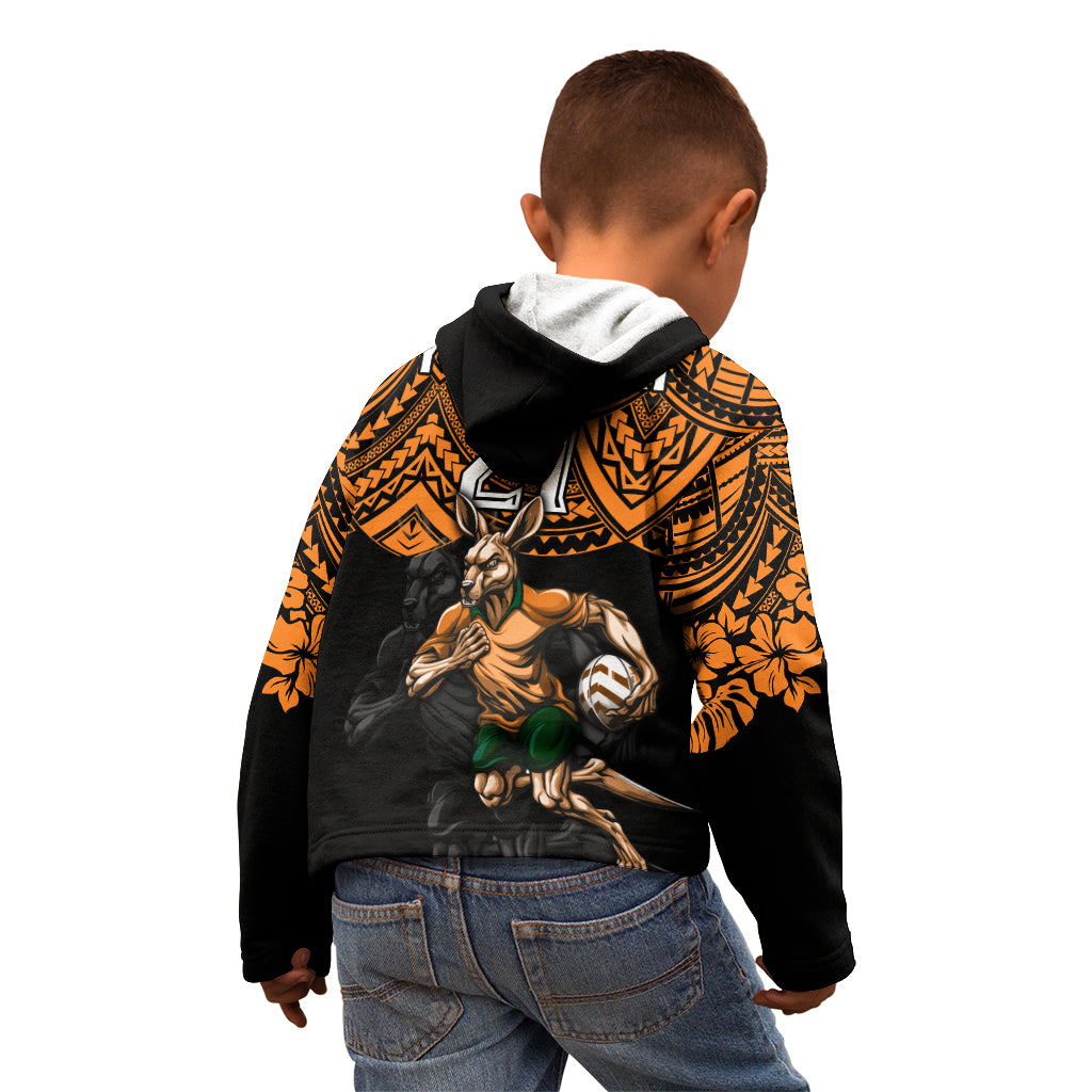 cusrom-australia-wallabies-rugby-kid-hoodie-hibiscus-and-turtle-with-polynesian-pattern