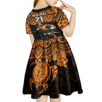 cusrom-australia-wallabies-rugby-kid-short-sleeve-dress-hibiscus-and-turtle-with-polynesian-pattern