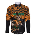 cusrom-australia-wallabies-rugby-long-sleeve-button-shirt-hibiscus-and-turtle-with-polynesian-pattern