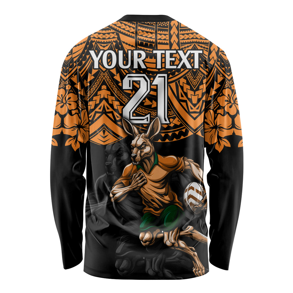 cusrom-australia-wallabies-rugby-long-sleeve-shirt-hibiscus-and-turtle-with-polynesian-pattern