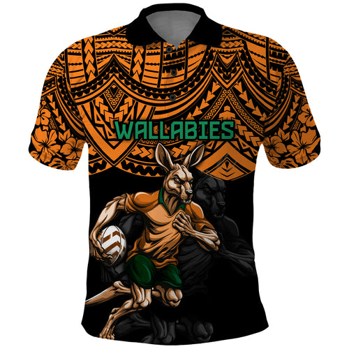 cusrom-australia-wallabies-rugby-polo-shirt-hibiscus-and-turtle-with-polynesian-pattern