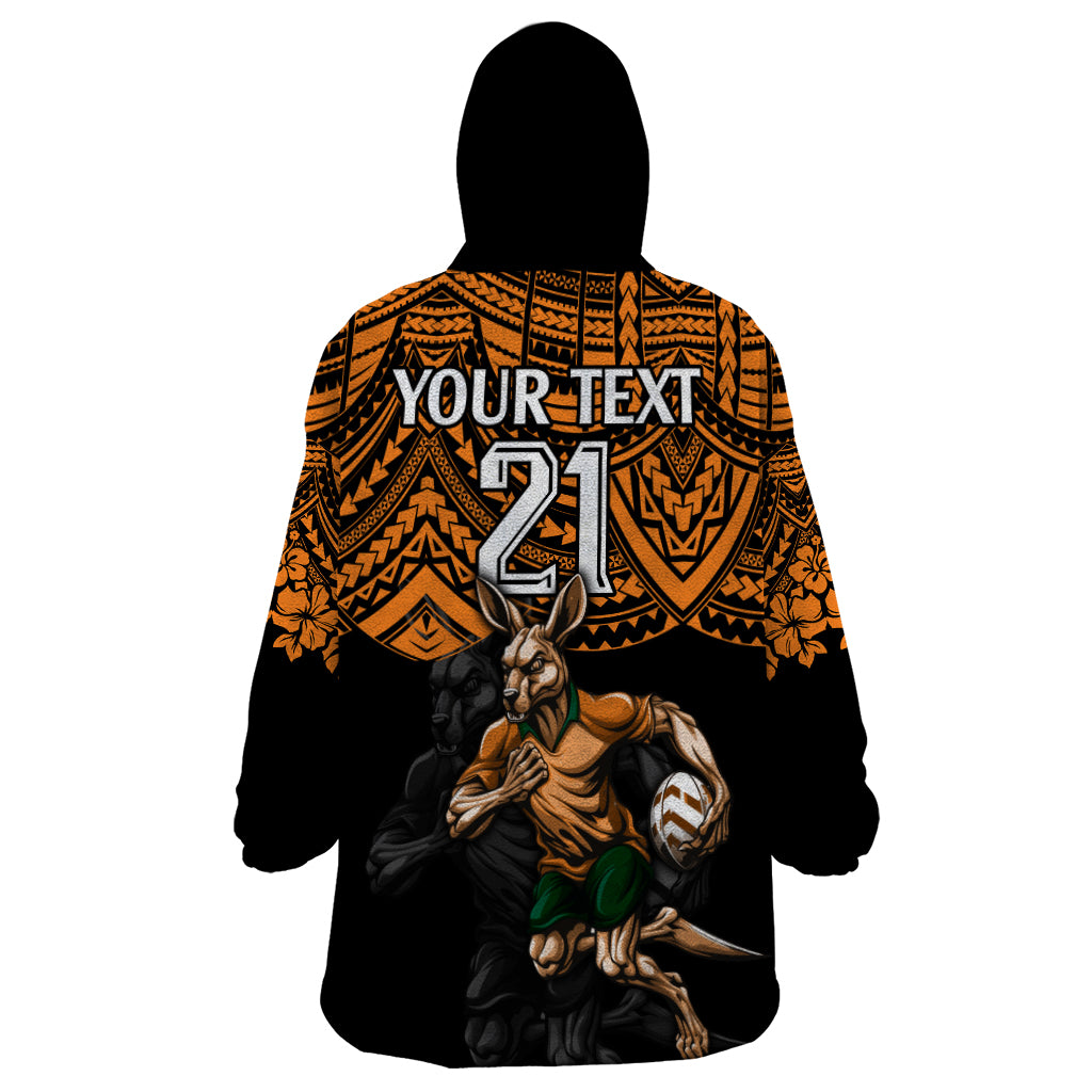 cusrom-australia-wallabies-rugby-wearable-blanket-hoodie-hibiscus-and-turtle-with-polynesian-pattern